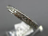 ANTIQUE 1.2CT ROUND DIAMOND 14K WHITE GOLD CLASSIC FILIGREE ETERNITY RING #17735