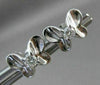 ANTIQUE .14CT DIAMOND BUTTERFLY 14KT WHITE GOLD EARRINGS SIMPLY AMAZING!! #21312