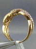 ESTATE LARGE .90CT PINK DIAMOND 18KT ROSE GOLD INFINITY KNOT SEMI ETERNITY RING