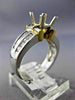 1CT DIAMOND PLATINUM & 18KT YELLOW GOLD 3D INVISIBLE SEMI MOUNT ENGAGEMENT RING