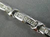 ESTATE 1.75CT DIAMOND 18KT WHITE GOLD 3D CLASSIC 6 STONE CHANNEL TENNIS BRACELET
