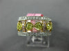 GIA 1.10CT MULTI COLOR DIAMOND 18KT TRI COLOR GOLD 3D FILIGREE ANNIVERSARY RING