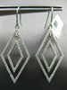 LARGE 1.35CT DIAMOND 14KT WHITE GOLD 3D DOUBLE HALO CHANDELIER HANGING EARRINGS