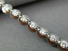ANTIQUE 2.26CT ROUND DIAMOND 18KT WHITE GOLD 3D CIRCULAR TENNIS BRACELET #14542