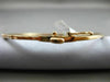 ESTATE .50CT DIAMOND 14KT ROSE GOLD 3D 2mm CLASSIC SHARE PRONG BANGLE BRACELET