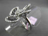 ESTATE LARGE 2.52CTW BLACK & WHITE DIAMOND 18KT WHITE GOLD 3D FLOWER FUN RING
