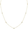 ESTATE .75CT DIAMOND 14KT YELLOW GOLD 3D CLASSIC BY THE YARD LOVE NECKLACE
