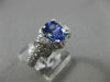 ESTATE WIDE 2.51CT DIAMOND & TANZANITE 18KT WHITE GOLD INFINITY ENGAGEMENT RING