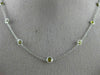 ESTATE 3.65CT FANCY YELLOW DIAMOND 18K WHITE GOLD BY THE YARD 14 STONE NECKLACE