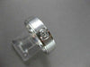 ESTATE WIDE 0.14CTW DIAMOND 14KT WHITE GOLD 4 STONE ETOLIE MENS RING #14553