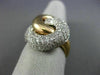ESTATE EXTRA LARGE 2.07CT DIAMOND 14K WHITE & ROSE GOLD MULTI ROW LOVE KNOT RING