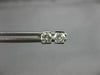 ESTATE .40CT DIAMOND 14KT WHITE GOLD 3D SOLITAIRE TENSION STUD EARRINGS #17278
