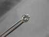 ANTIQUE .63CT ROUND DIAMOND 14KT WHITE GOLD 3D CLASSIC BEZEL STUD EARRINGS #7837