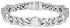 LARGE 3.05CT DIAMOND 18KT YELLOW GOLD 3D ROUND BEZEL CUBAN BY THE YARD BRACELET