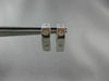 ESTATE .36CT DIAMOND HEXAGON ETOILE 14KT WHITE GOLD HUGGIE EARRINGS CHIC! #15847