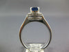1.75CT DIAMOND & AAA SAPPHIRE 18KT WHITE GOLD CLASSIC ROUND HALO ENGAGEMENT RING
