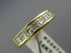 ESTATE .86CT DIAMOND 14K YELLOW GOLD 3D PRINCESS CHANNEL ANNIVERSARY RING #22474