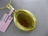 ESTATE LARGE 20.0CT AAA CITRINE 14KT YELLOW GOLD WOVEN FILIGREE FLOATING PENDANT