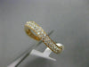 ESTATE .29CT DIAMOND 18KT ROSE GOLD 3D DOUBLE ROW WAVE WEDDING ANNIVERSARY RING