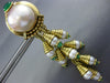 ESTATE 2.80CT DIAMOND & MULTI GEM 18KT YELLOW GOLD CHANDELIER HANGING EARRINGS