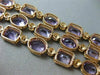 ESTATE WIDE 63.83CT DIAMOND & AAA AMETHYST 14KT ROSE GOLD THREE ROW FUN BRACELET