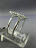 ESTATE LARGE .31CT DIAMOND 18KT WHITE GOLD 3D OPEN ANCHOR FRIENDSHIP FUN RING