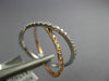 ESTATE .43CT DIAMOND 18K WHITE & ROSE GOLD 3D CRISS CROSS X LOVE INFINITY RING