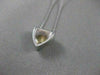ANTIQUE ROUND DIAMOND SOLITARE ARROW 18KT WHITE GOLD HANGING PENDANT #11742
