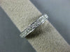 ESTATE .35CT DIAMOND 14KT WHITE GOLD ROUND HEART FILIGREE ANNIVERSARY RING #1208