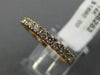 ESTATE .43CT DIAMOND 14KT ROSE GOLD 3D SEMI ETERNITY WEDDING ANNIVERSARY RING