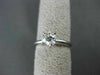 ANTIQUE WIDE .63CT OLD MINE DIAMOND PLATINUM SOLITAIRE ENGAGEMENT RING #19260
