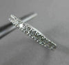 ESTATE .60CT DIAMOND 14KT WHITE GOLD ROUND STONE ETERNITY ENGAGEMENT RING #21626