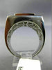 ESTATE MASSIVE 2.36CT DIAMOND 14KT WHITE GOLD 3D SQUARE INVISIBLE MENS RING