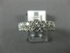 ESTATE 1.50CT DIAMOND 14K WHITE GOLD 3D 5mm ROUND 2 ROW WEDDING ANNIVERSARY RING