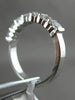 ESTATE .70CT DIAMOND 14KT WHITE GOLD 3D 7 STONE CHANNEL ANNIVERSARY RING #12459