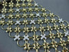 LARGE & LONG 1.30CT DIAMOND 18KT 2 TONE GOLD 3D MULTI ROW FLOWER ETOLIE BRACELET