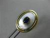 ESTATE .40CT SAPPHIRE 14K YELLOW GOLD MOTHER OF PEARL CLASSIC CUFF LINKS #25111