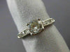 ANTIQUE .66CT OLD MINE DIAMOND PLATINUM CLASSIC 7 STONE ENGAGEMENT RING #25521