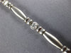 .75CT DIAMOND 14KT WHITE GOLD CLASSIC MATTE & SHINY BEZEL TENNIS BRACELET #1471