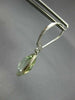 6.0CT AAA GREEN AMETHYST 14KT WHITE GOLD PEAR SHAPE LEVER BACK HANGING EARRINGS