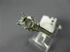ESTATE WIDE .51CT DIAMOND 14K WHITE GOLD FLOWER SEMI MOUNT ENGAGEMENT RING 22187