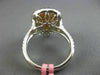 LARGE 2.21CT WHITE & PINK DIAMOND 18KT 2 TONE GOLD PEAR SHAPED ANNIVERSARY RING