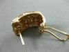 ESTATE .37CT DIAMOND 14KT WHITE & ROSE GOLD 3D ELONGATED MULTI ROW WOVEN EARRING