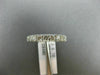 ESTATE .70CT DIAMOND 14KT WHITE GOLD 3D CLASSIC SEMI ETERNITY ANNIVERSARY RING