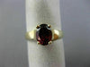 ESTATE 1.50CT RHODOLITE 14K YELLOW GOLD 3D SOLITAIRE OVAL LUCIDA ENGAGEMENT RING