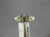 ESTATE .50CT DIAMOND 14K WHITE GOLD 3D 3 STONE SEMI MOUNT ENGAGEMENT RING #22405