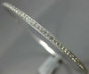 1.44CT DIAMOND 18KT WHITE GOLD ROUND FILIGREE MILGRAIN ETERNITY BANGLE BRACELET