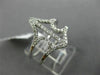 ESTATE LARGE .31CT DIAMOND 18KT WHITE GOLD 3D OPEN ANCHOR FRIENDSHIP FUN RING