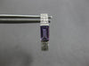 .72CT DIAMOND & AAA AMTHEYST 14K WHITE GOLD EMERALD CUT & ROUND HUGGIE EARRINGS
