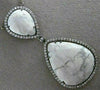 ESTATE LARGE 1.49CT DIAMOND & WHITE ONYX 14KT WHITE & BLACK GOLD 3D NECKLACE